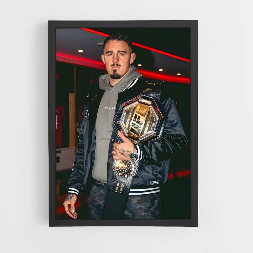 Poster Tom aspinall – affiche MMA (vue 2)